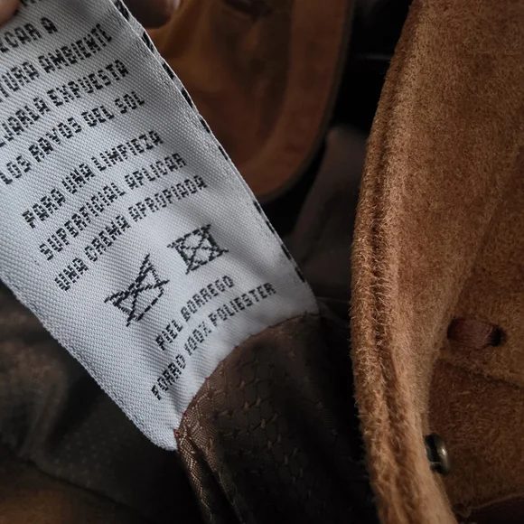 Vintage Old West Lambskin Leather Western Jacket Brown Medium - Picture 5 of 6